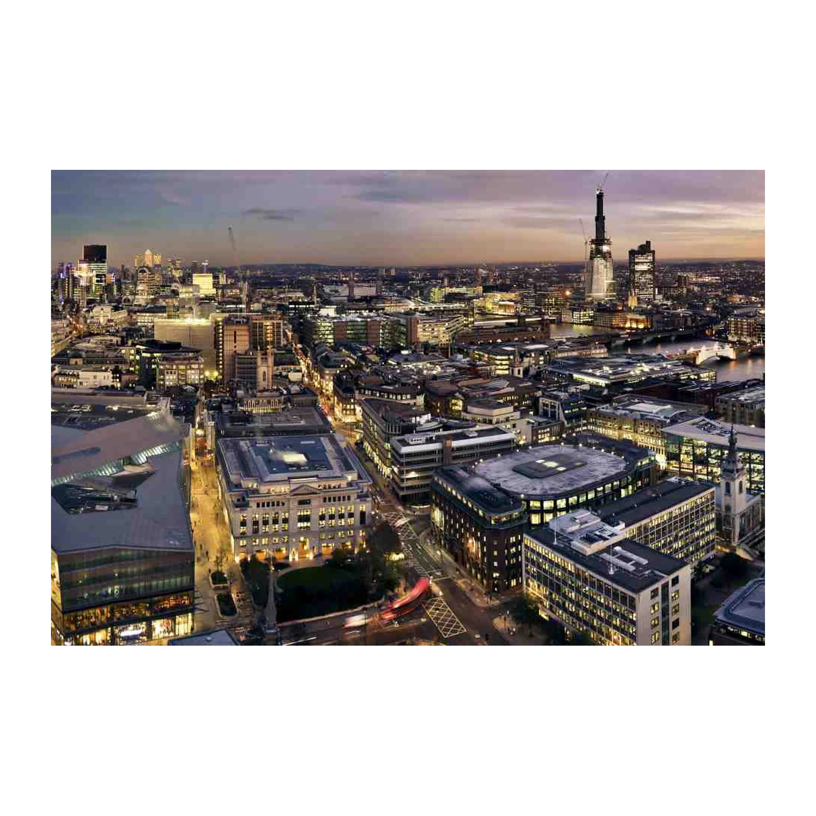 London Skyline at Dusk Wall Art