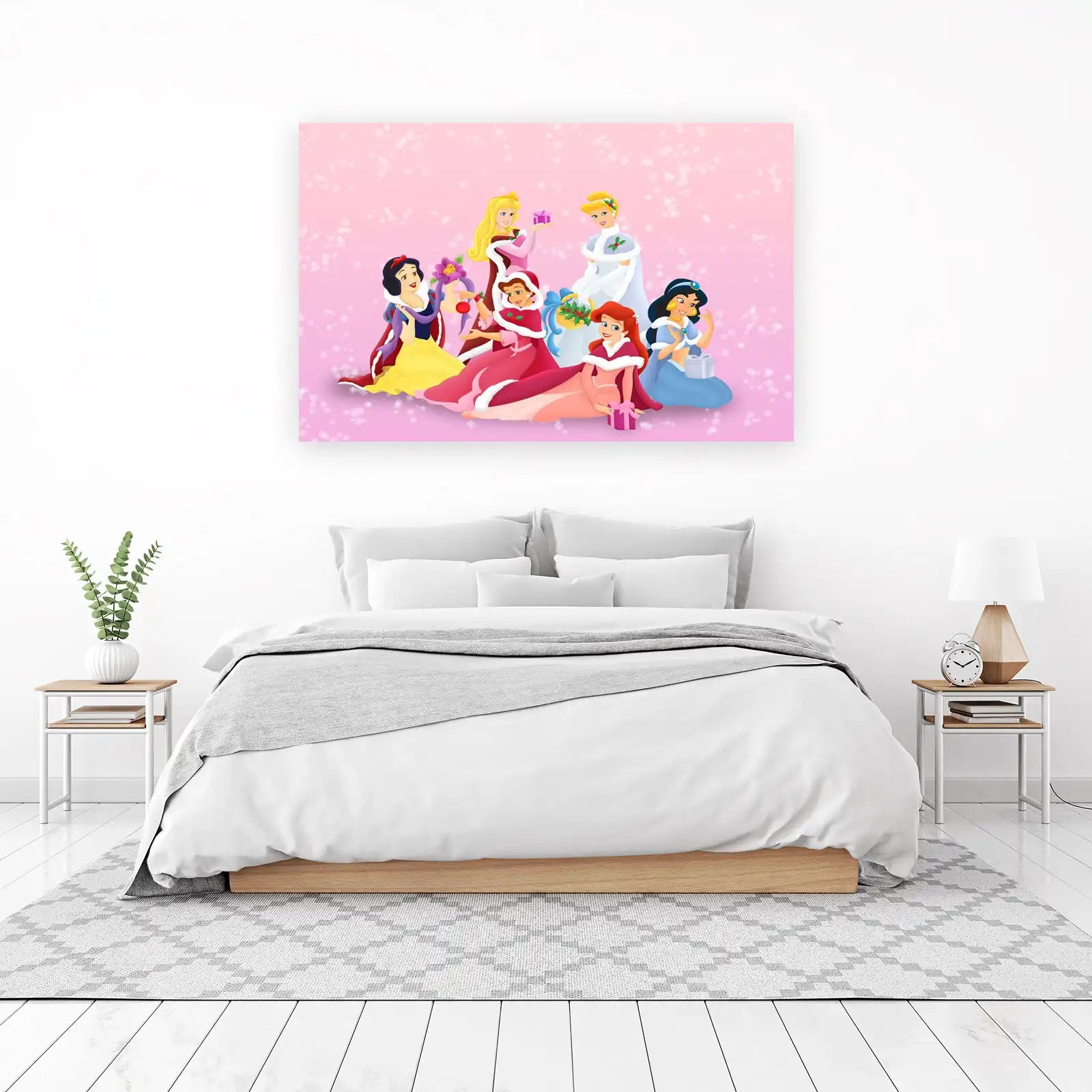 Magical Disney Princesses Winter Holiday Wall Art