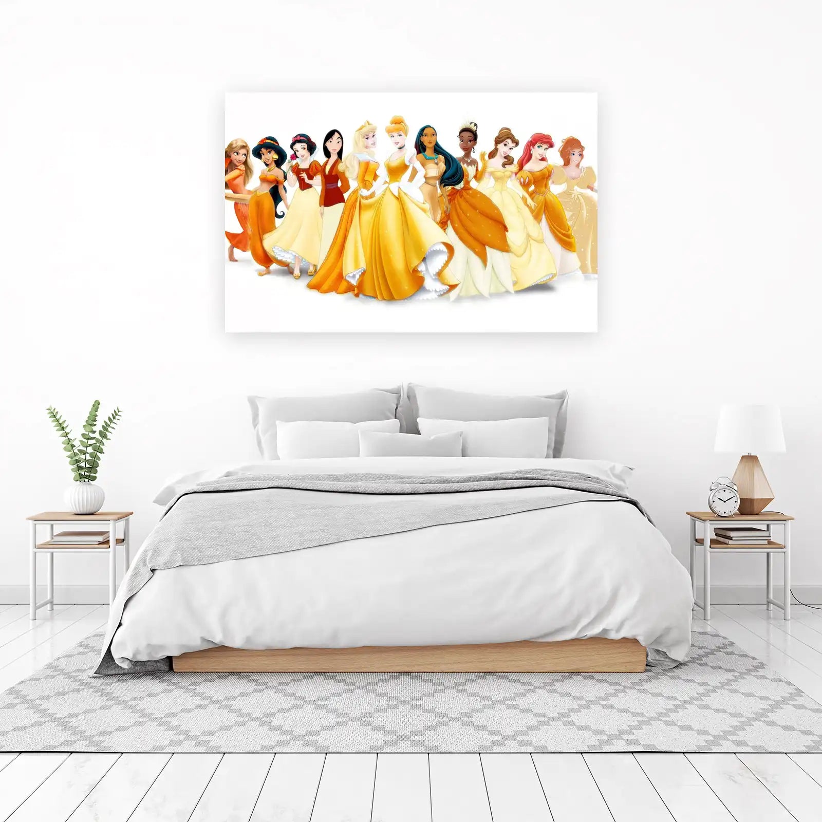 Enchanted Princess Gathering Yellow & Orange Wall Art