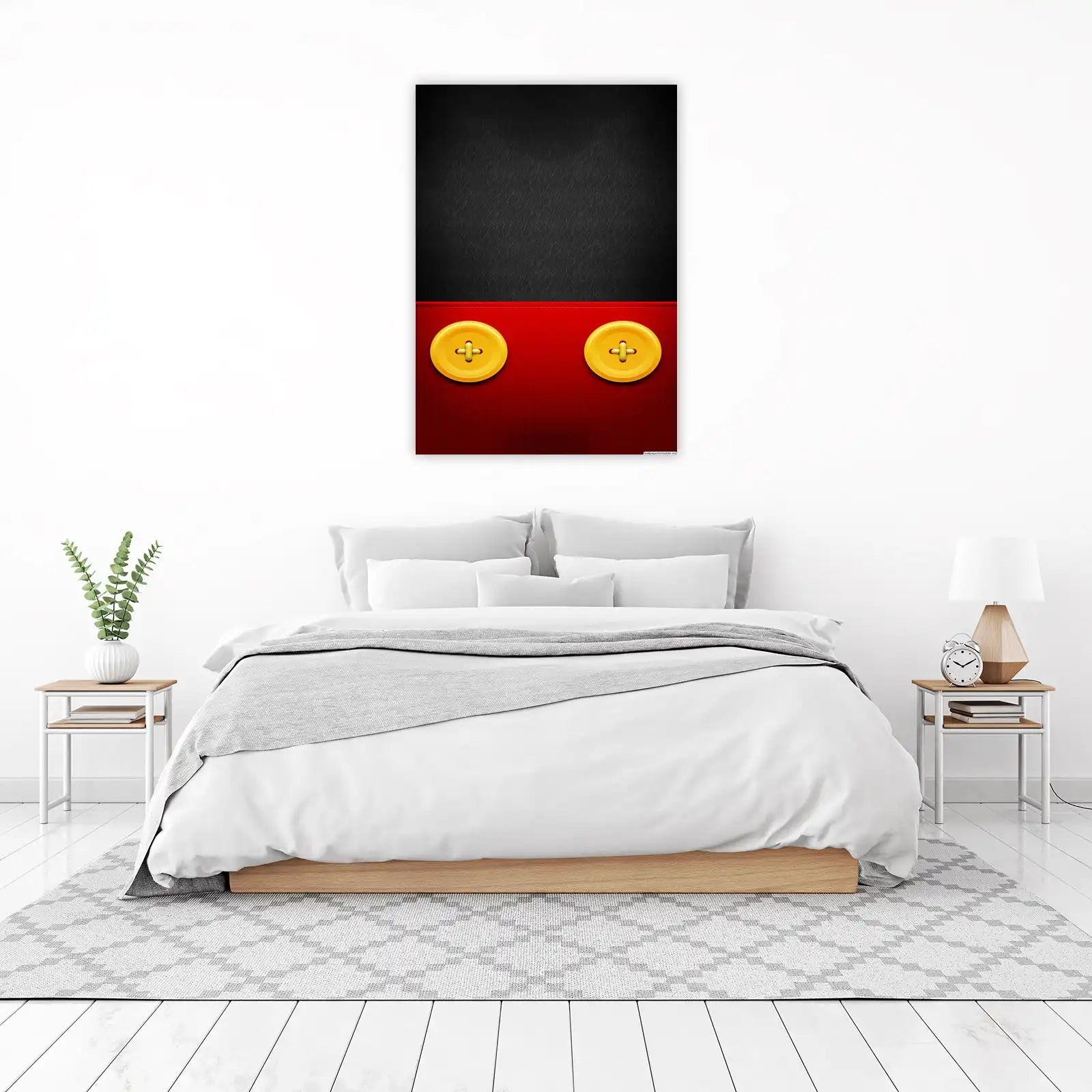 Mickey Mouse Iconic Red & Yellow Wall Art