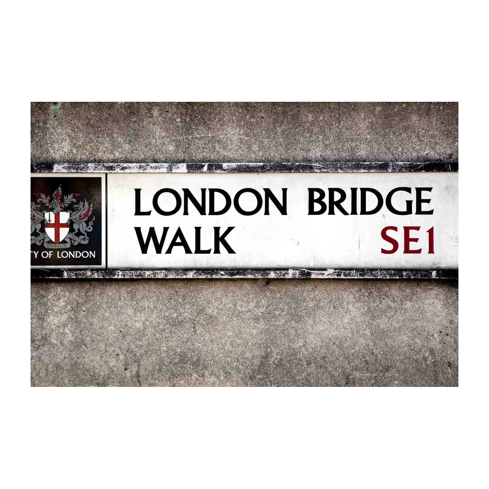 Vintage London Bridge Walk SE1 Wall Art