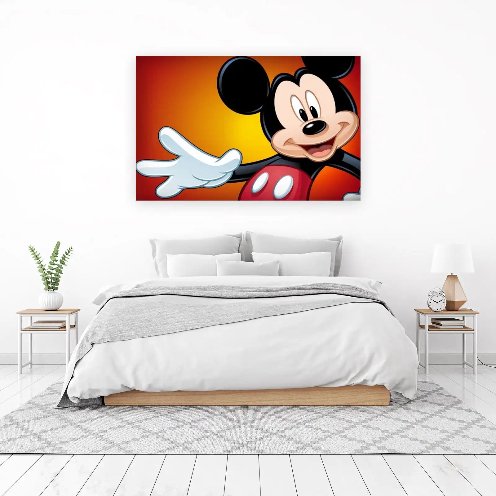 Classic Mickey Mouse Welcome Wall Art