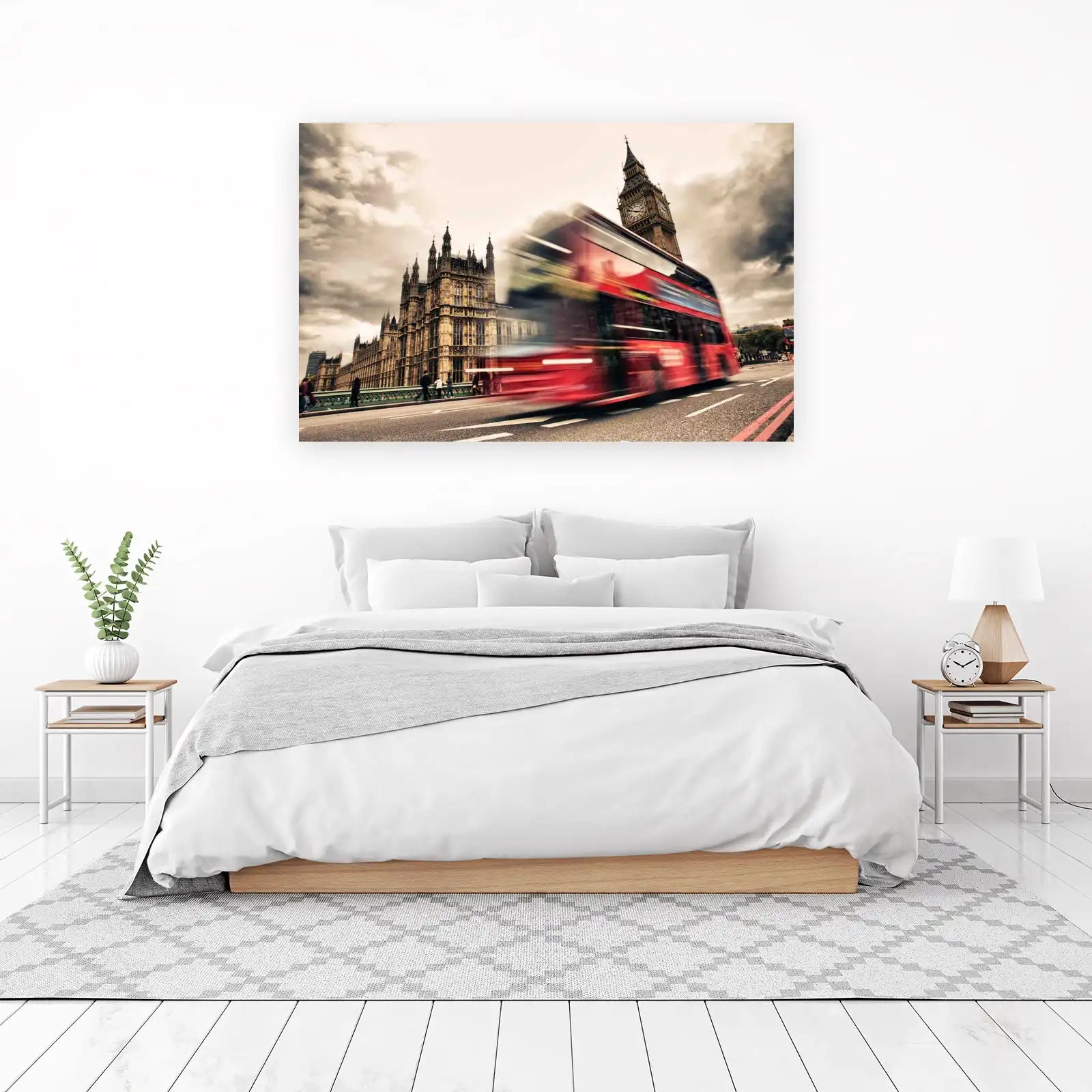 Iconic London Bus & Big Ben Wall Art