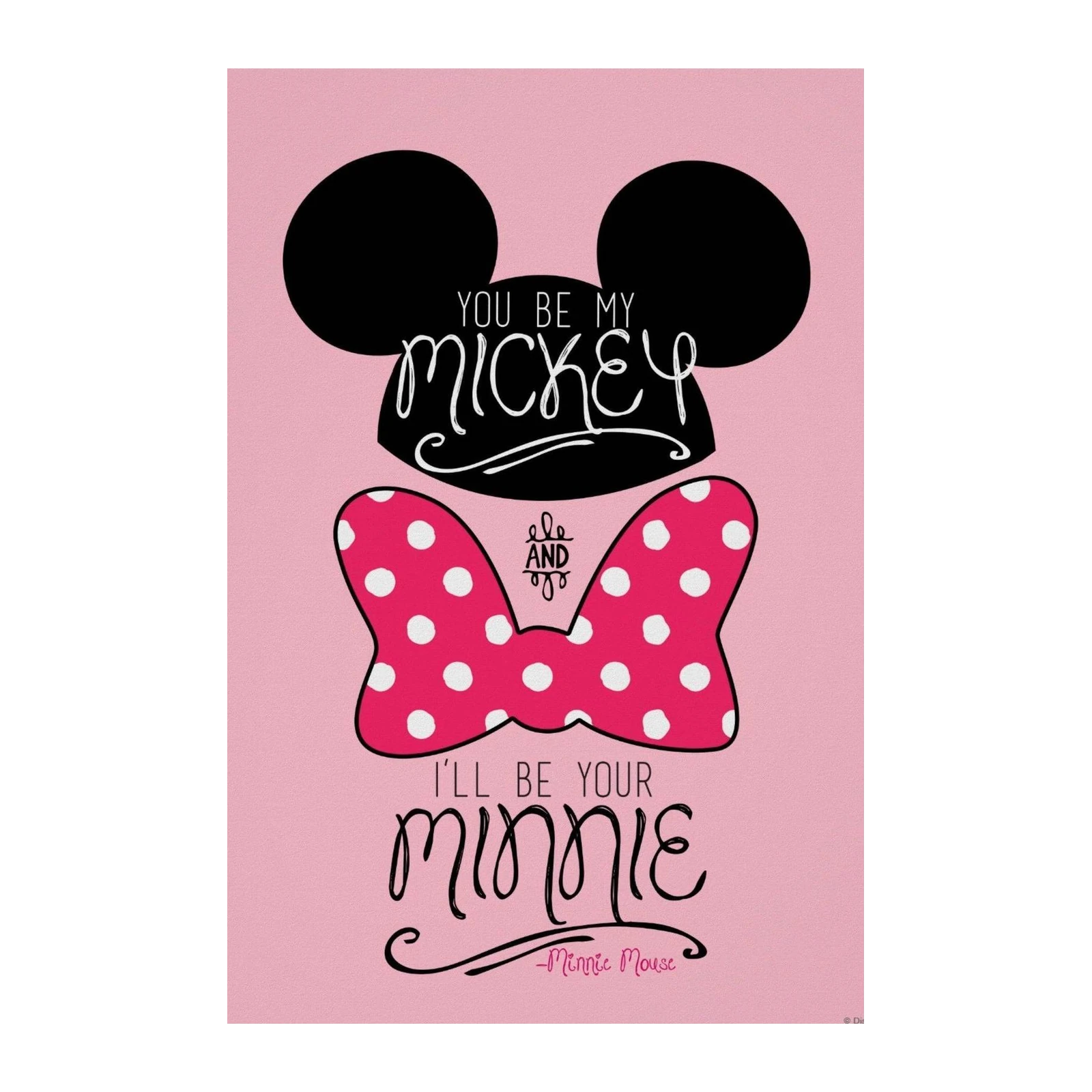 Minnie Mouse Love Quote Wall Art