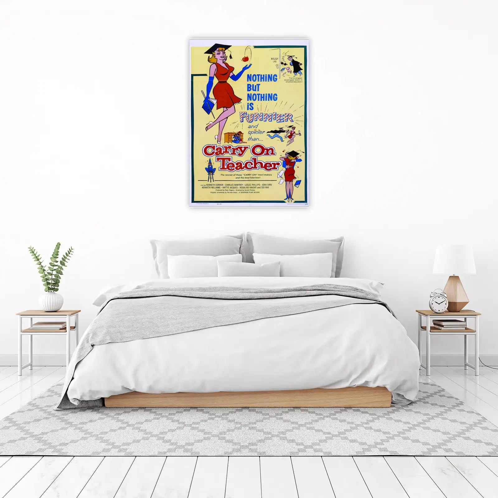 Carry On Teacher Vintage Movie Poster Wall Art