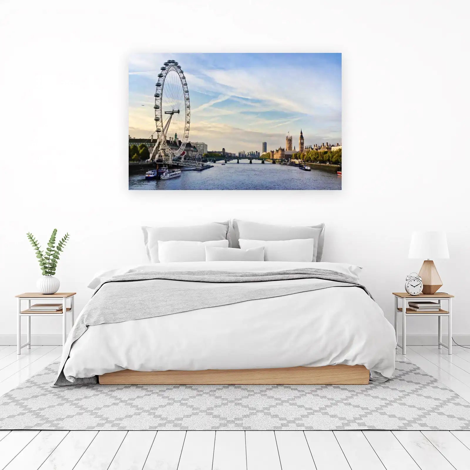 London Eye & Thames River Panorama Wall Art