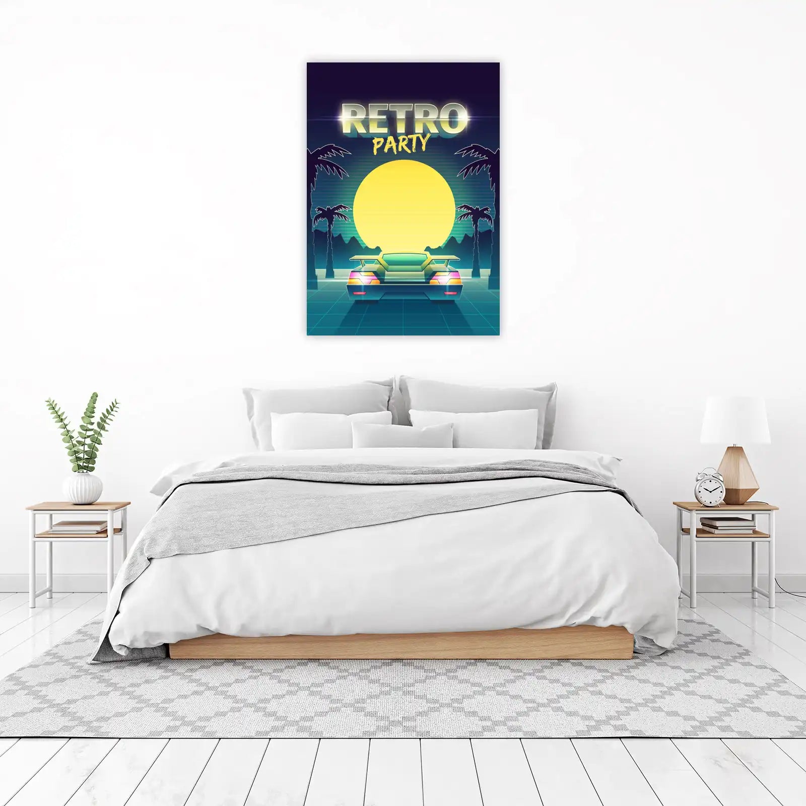 Retro Sunset Drive Wall Art