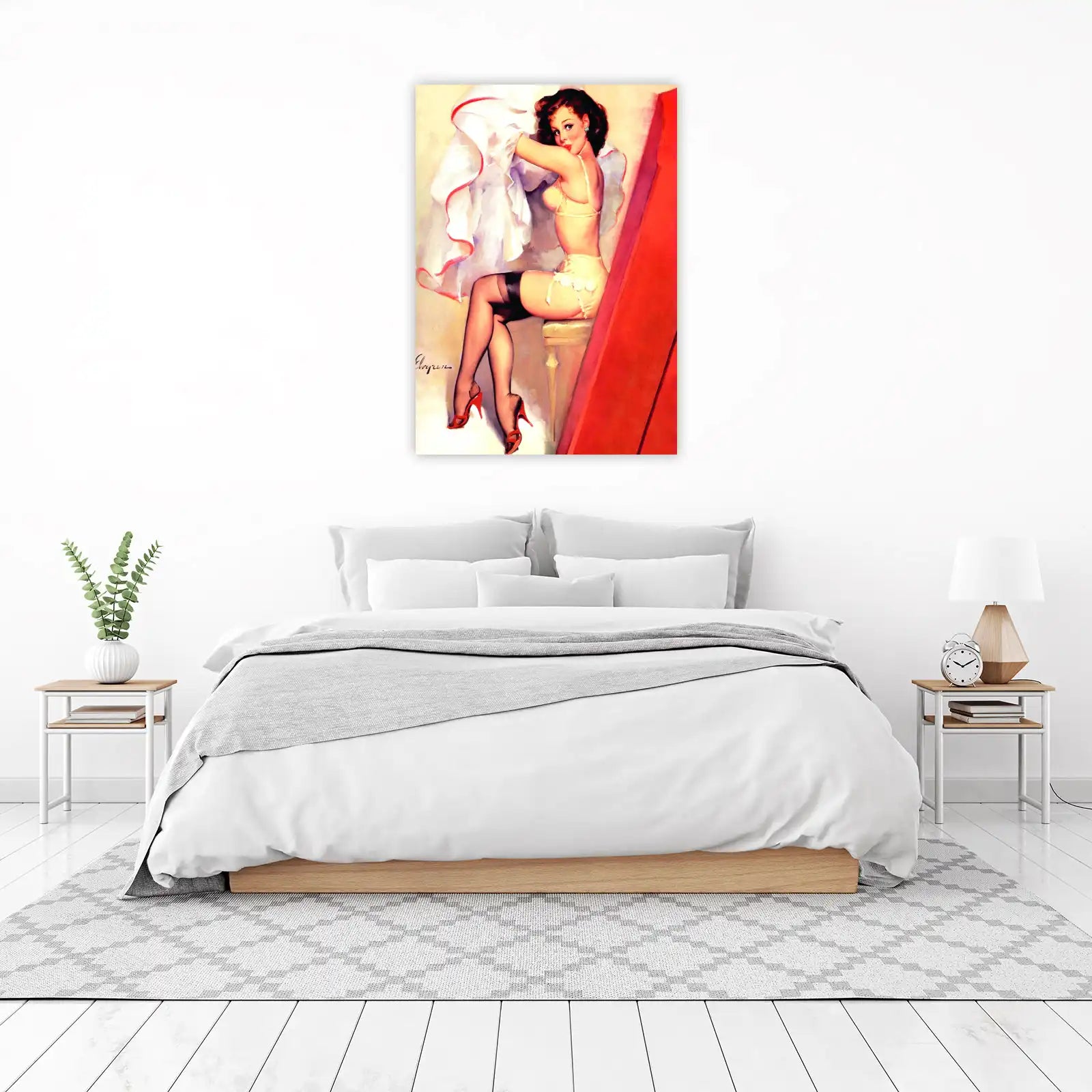Retro Pin-Up Glamour Wall Art