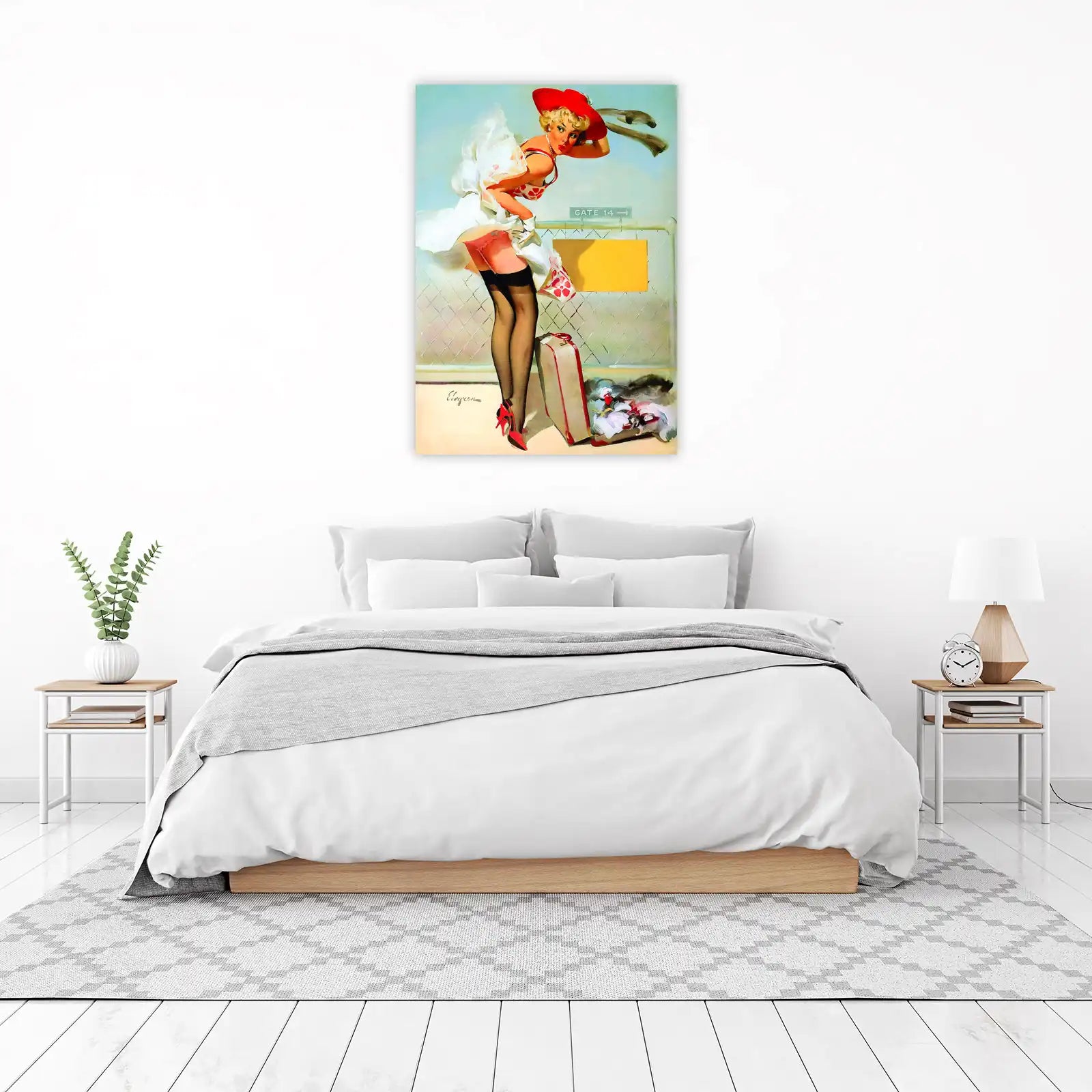 Vintage Glamour Travel Pin-Up Wall Art