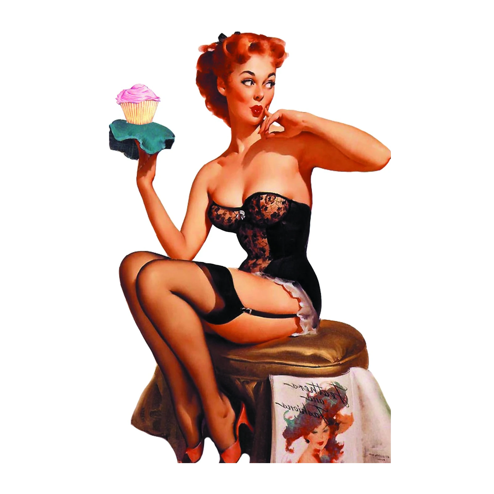 Vintage Pin-Up Sweet Treat Wall Art
