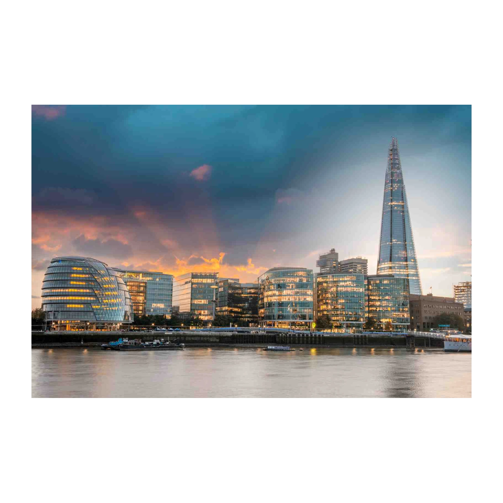 London Skyline at Sunset Wall Art