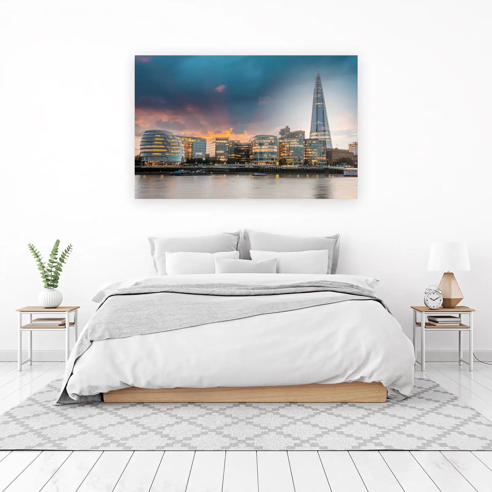 London Skyline at Sunset Wall Art