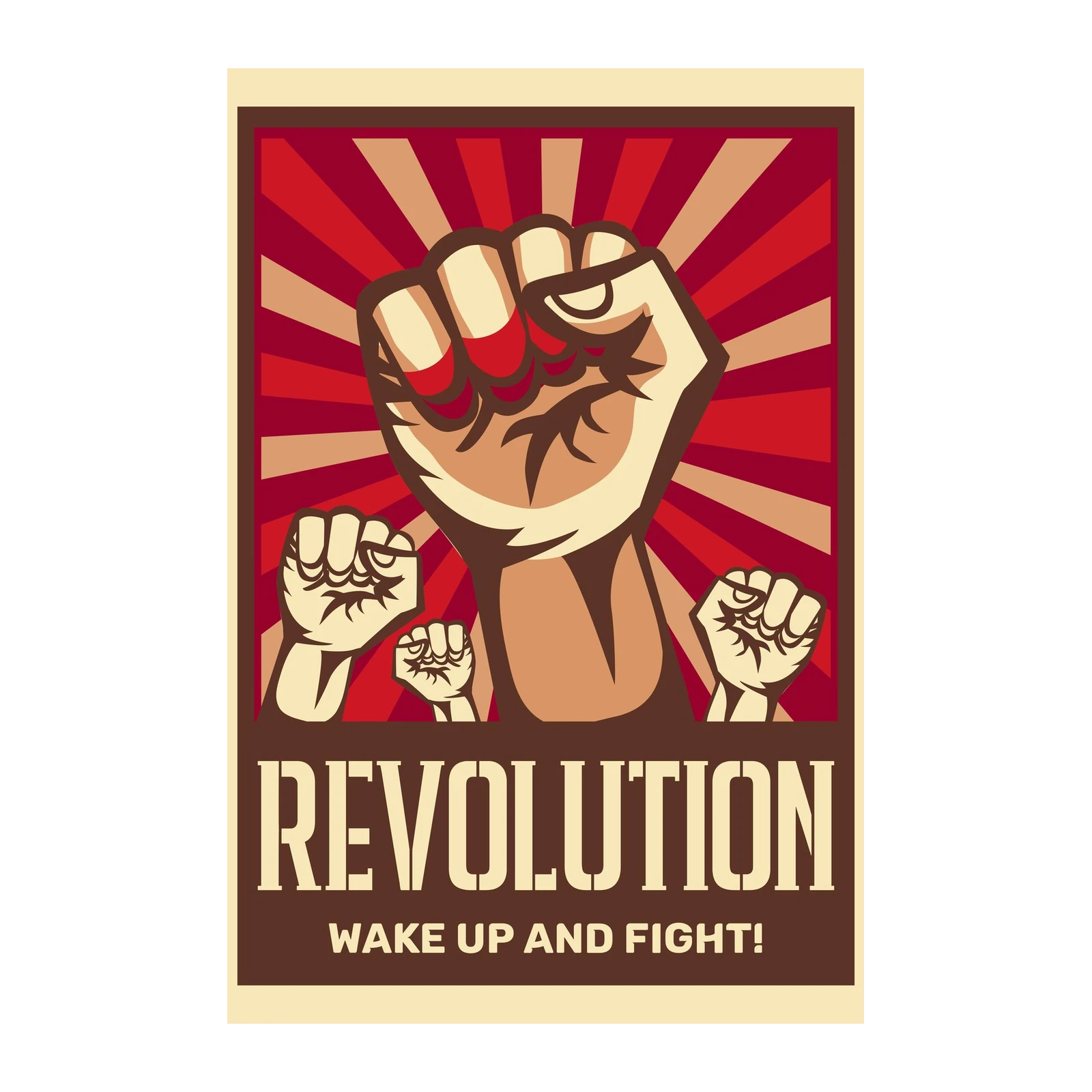 Revolutionary Fist Art Wall Art
