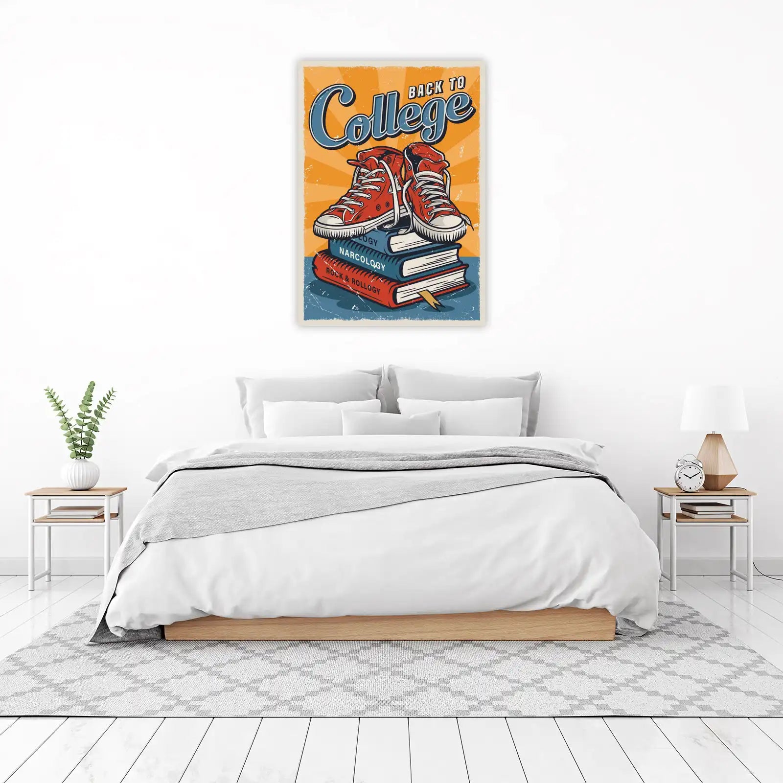 Retro Back to College Wall Art