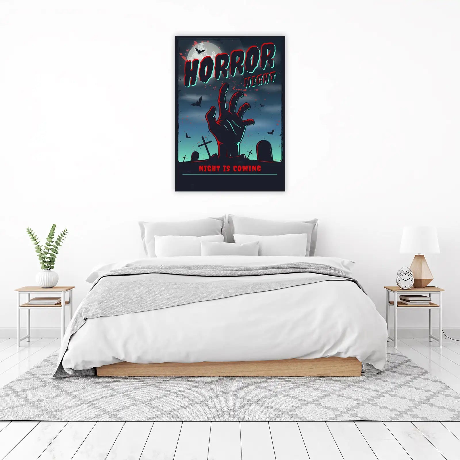 Spooky Zombie Hand Horror Night Wall Art