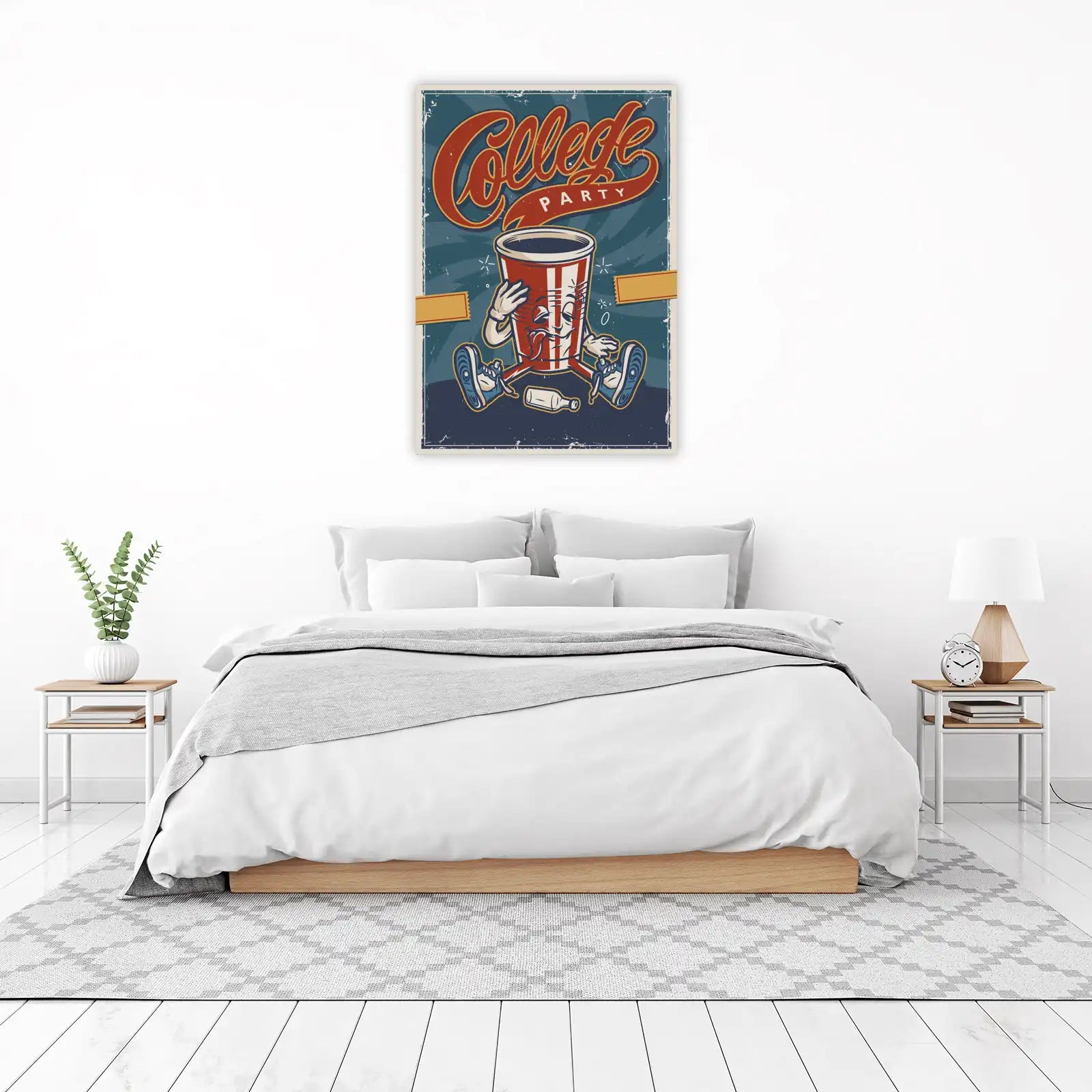 Retro College Party Fun Wall Art