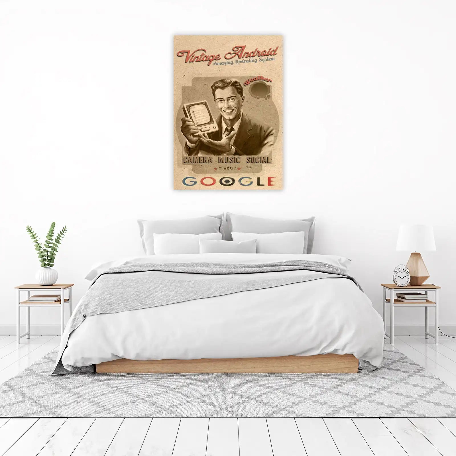 Vintage Android Retro Tech Wall Art