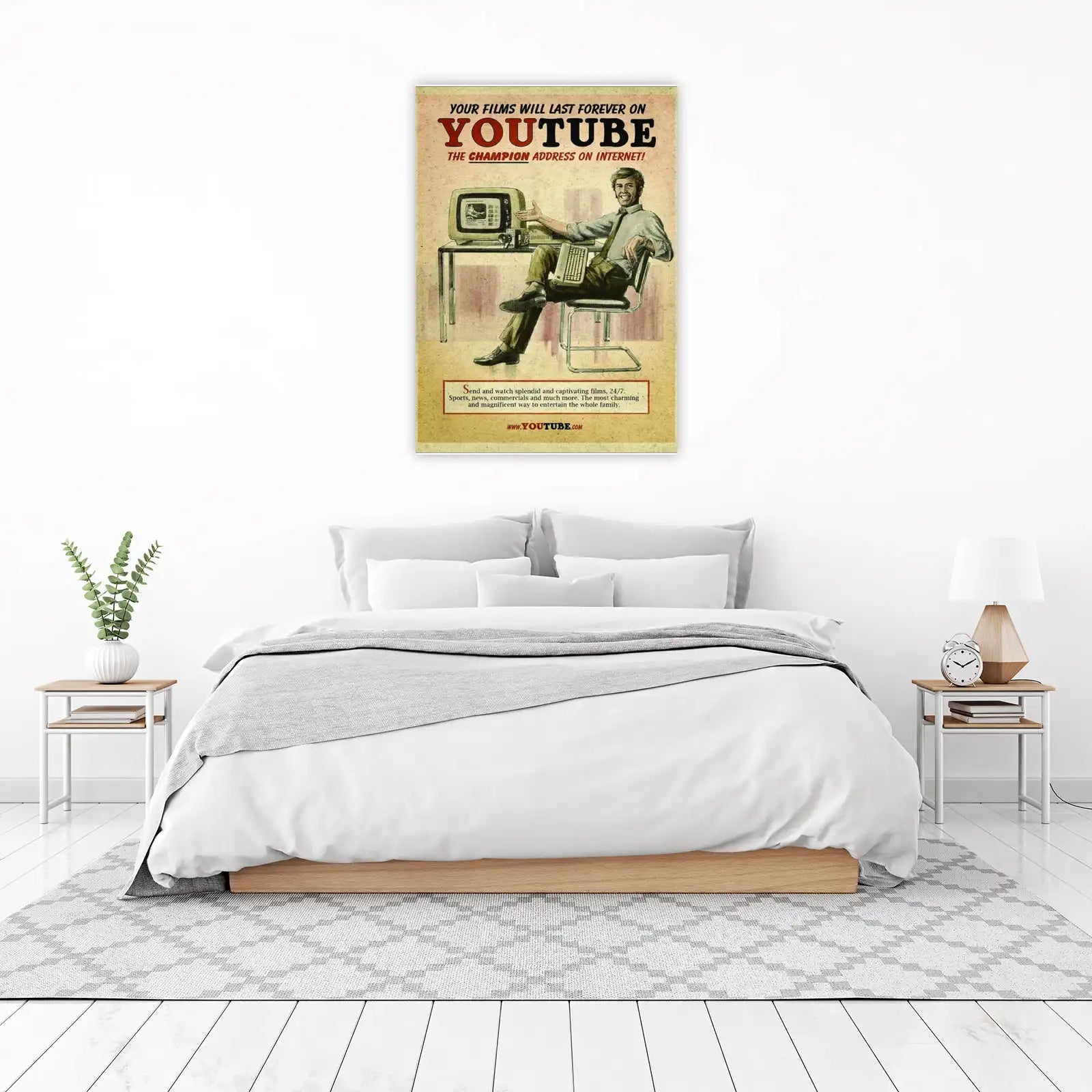 Retro Youtube Film Vintage Wall Art