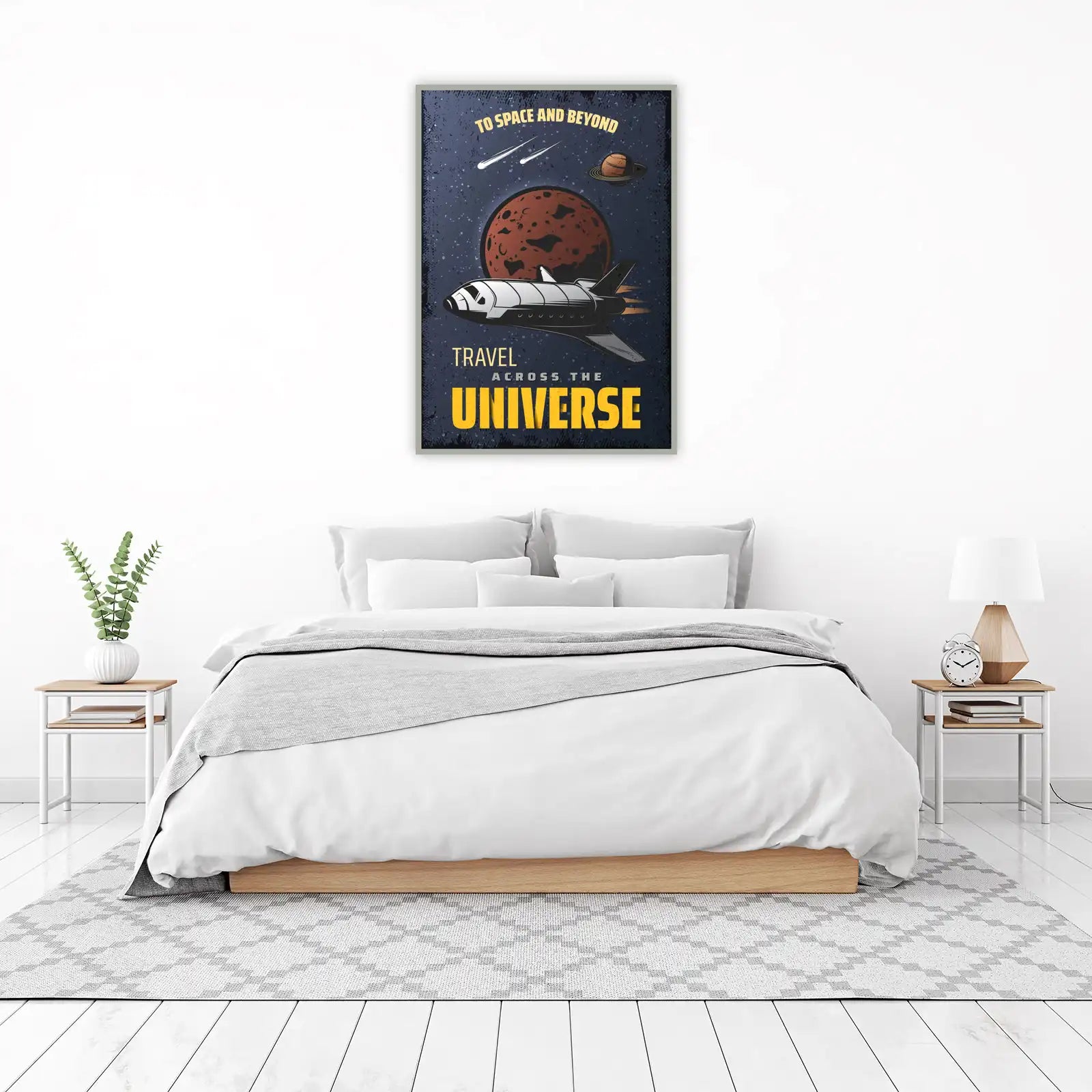 Retro Space Shuttle Adventure Wall Art