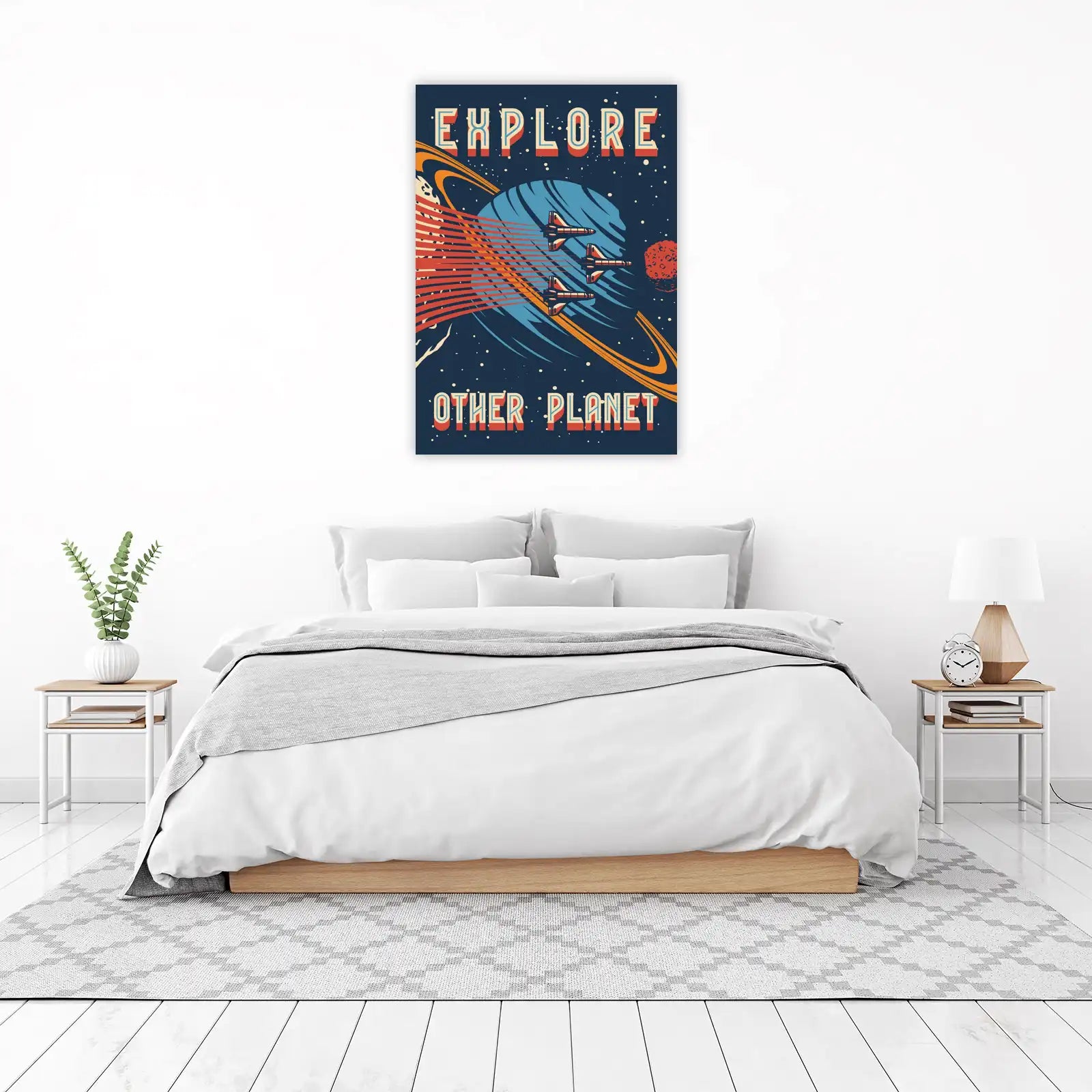 Retro Space Exploration Wall Art