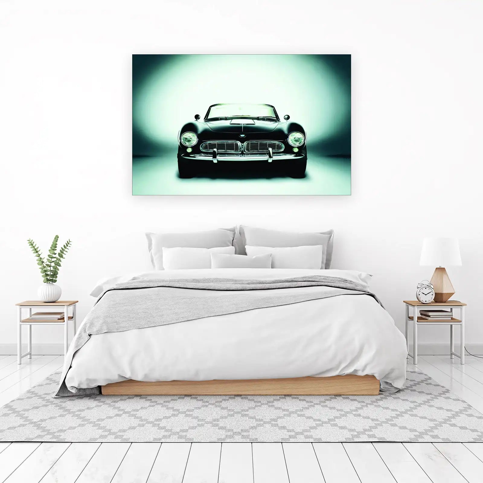 Elegant Black BMW Roadster Wall Art