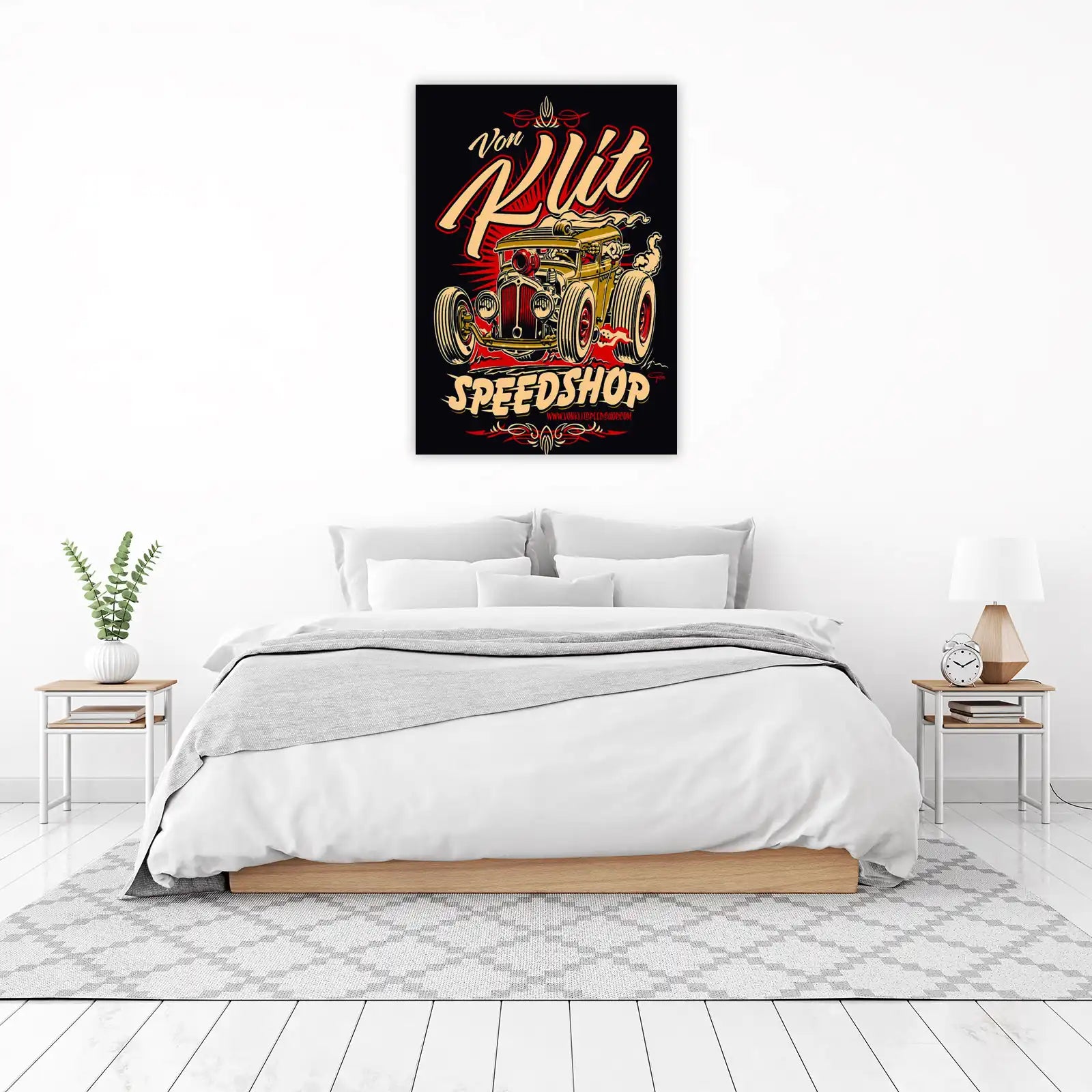 Hot Rod Speedshop Von Klít Wall Art