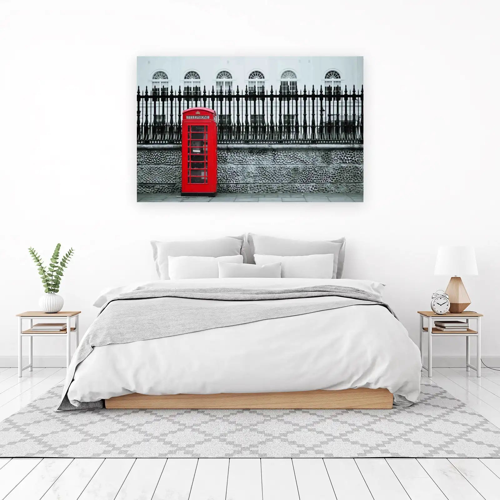 Iconic Red Phone Booth London Wall Art