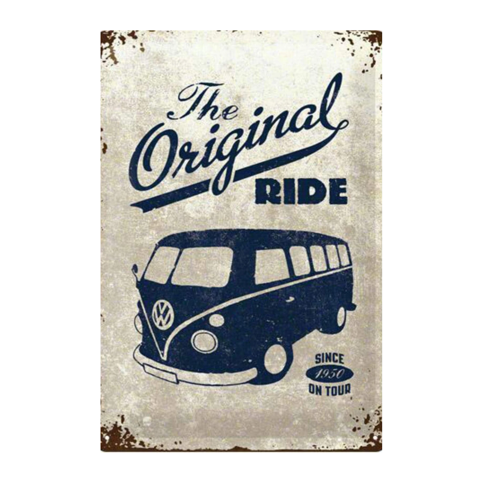 Vintage VW Bus 'Original Ride' Wall Art