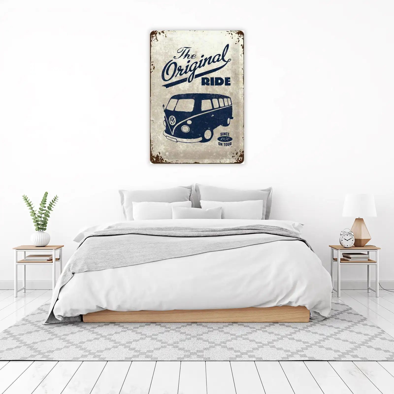 Vintage VW Bus 'Original Ride' Wall Art