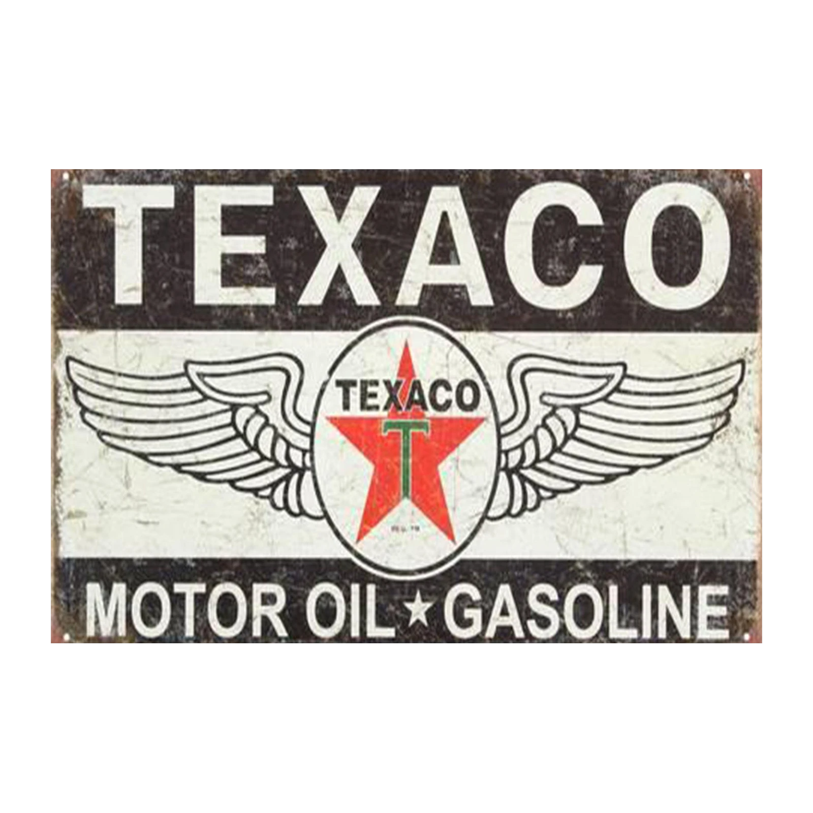 Vintage Texaco Motor Oil & Gasoline Wall Art