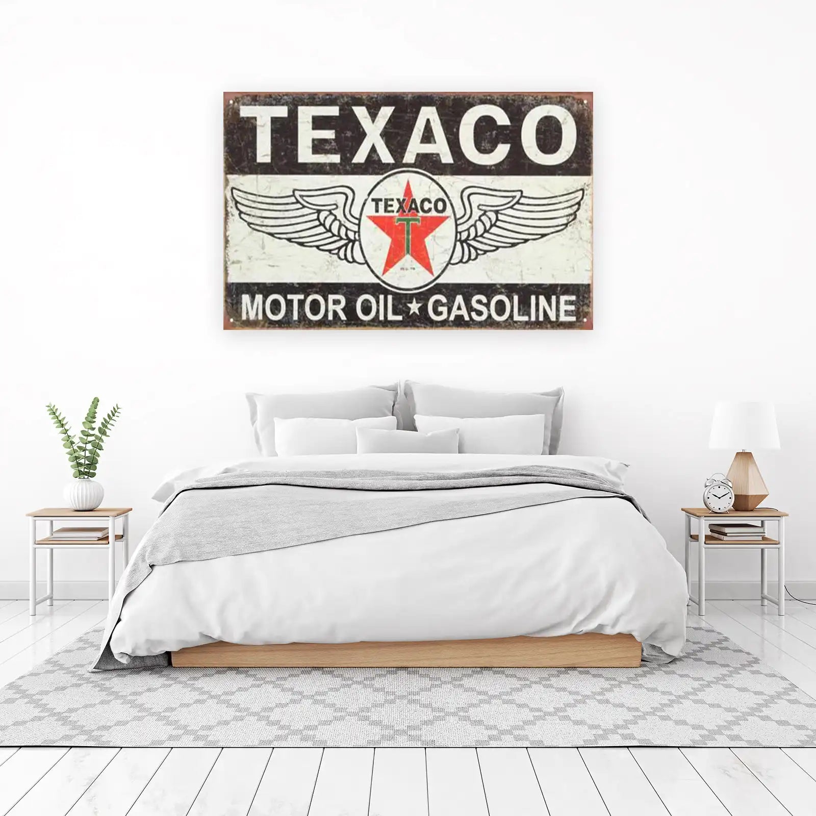 Vintage Texaco Motor Oil & Gasoline Wall Art