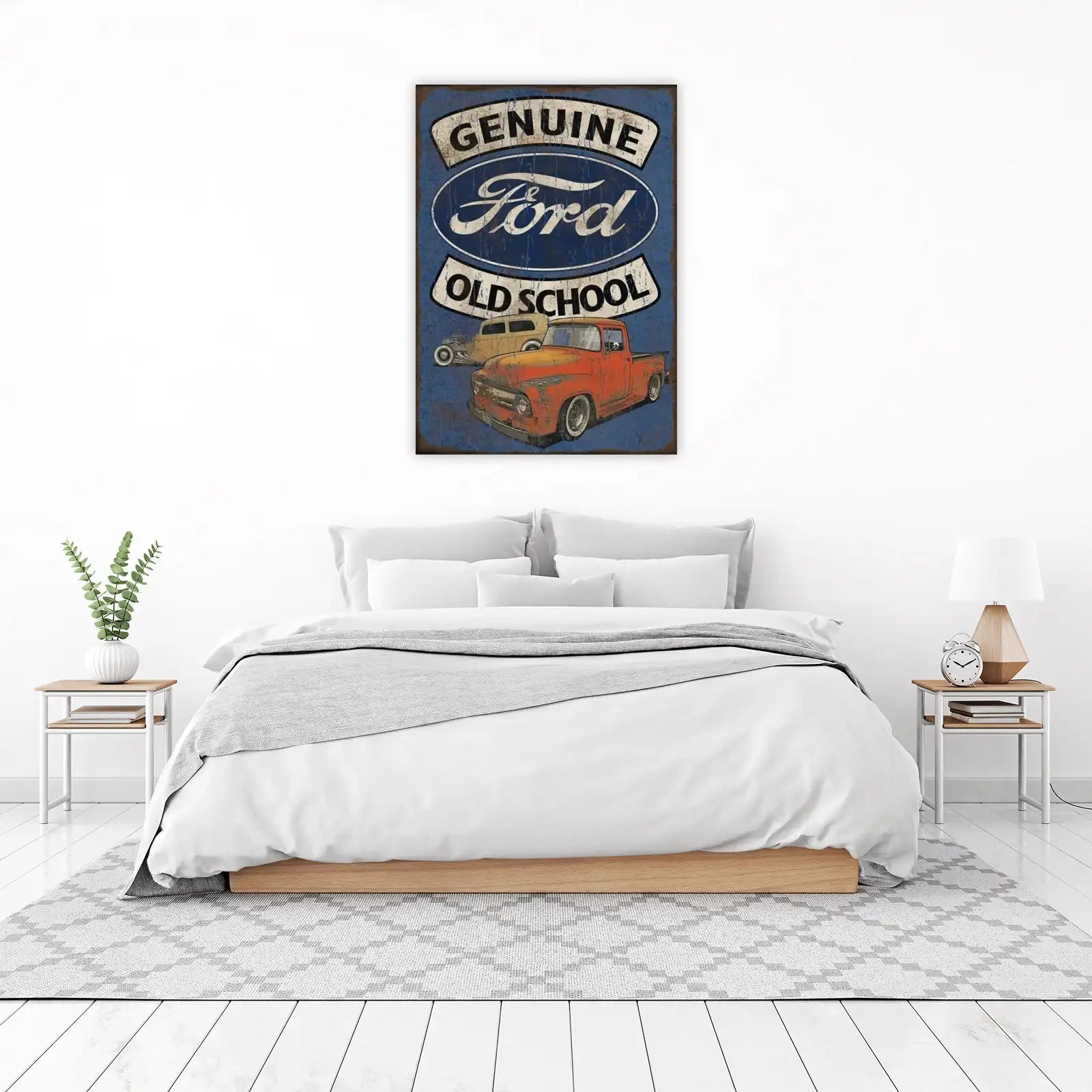 Vintage Ford Trucks "Old School" Wall Art