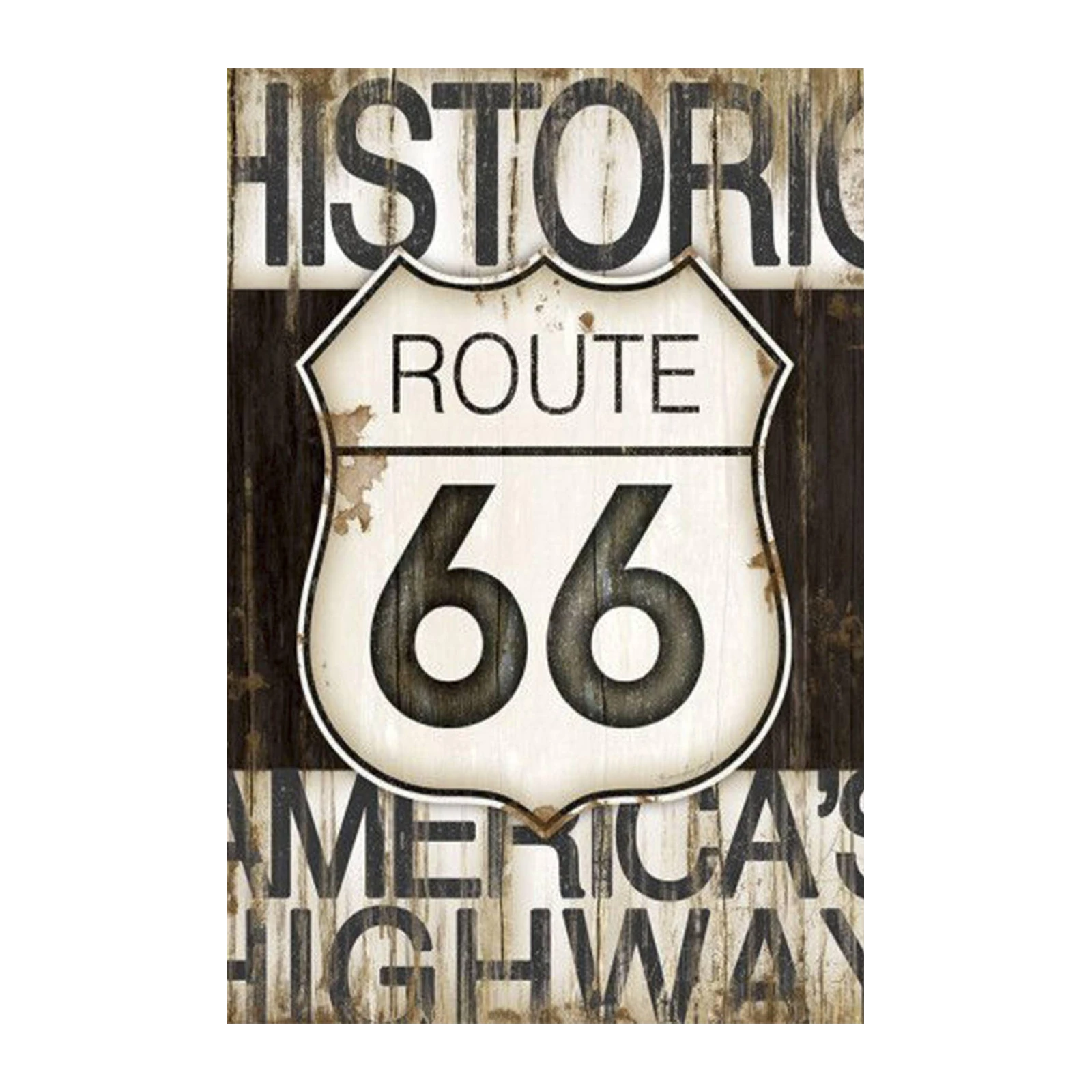 Vintage Route 66 America's Highway Wall Art