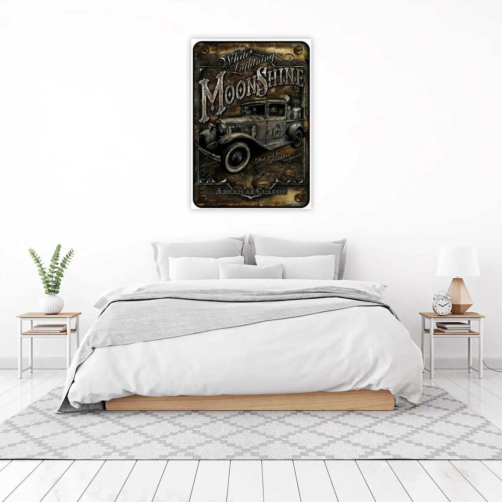 Vintage Moonshine Truck Metal Wall Art Wall Art