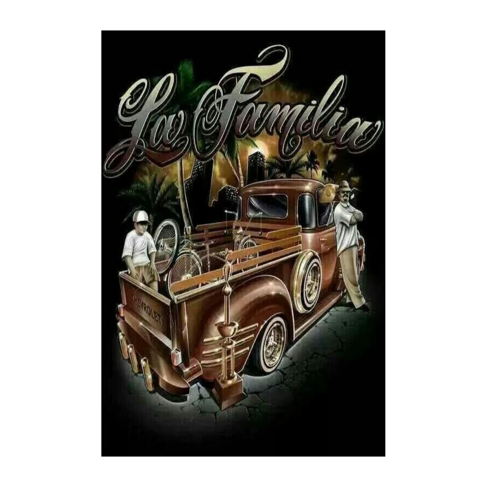 Lowrider Family Vintage Truck Wall Art