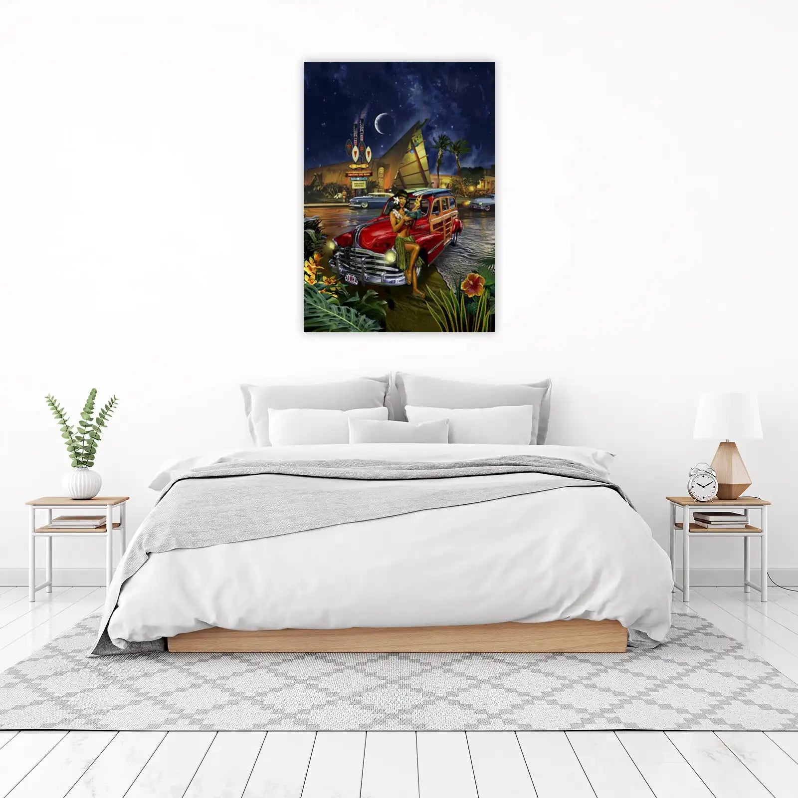 Vintage Tiki Car Aloha Nights Wall Art
