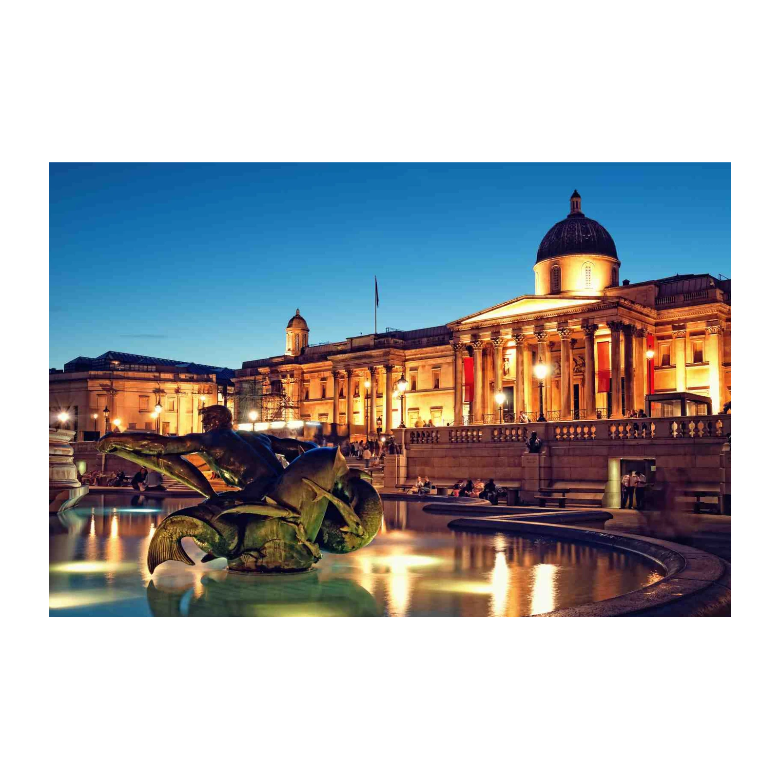 London Trafalgar Square Evening Wall Art