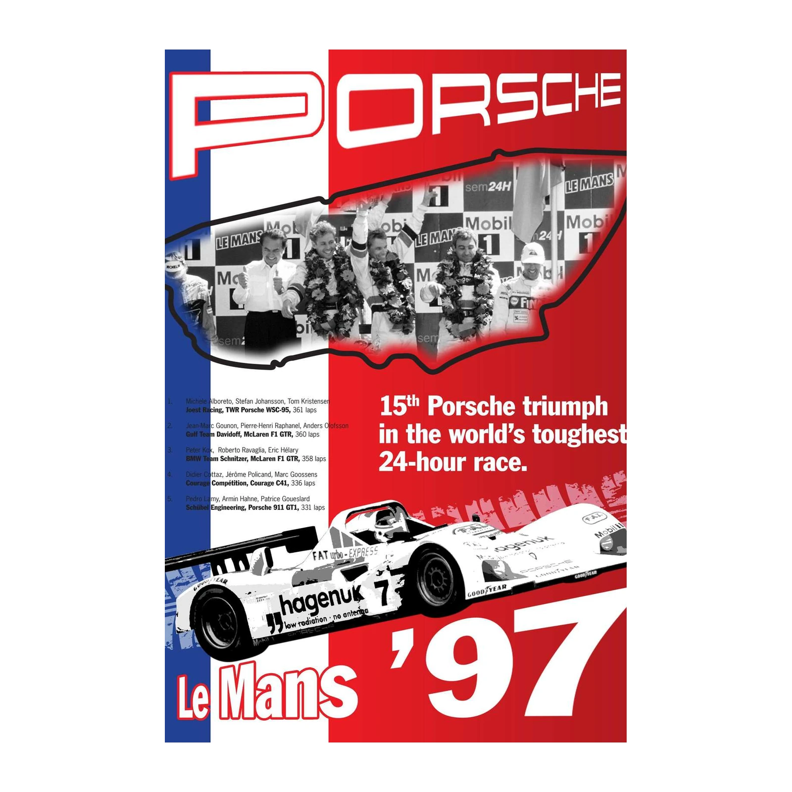Porsche Le Mans 1997 Victory Wall Art