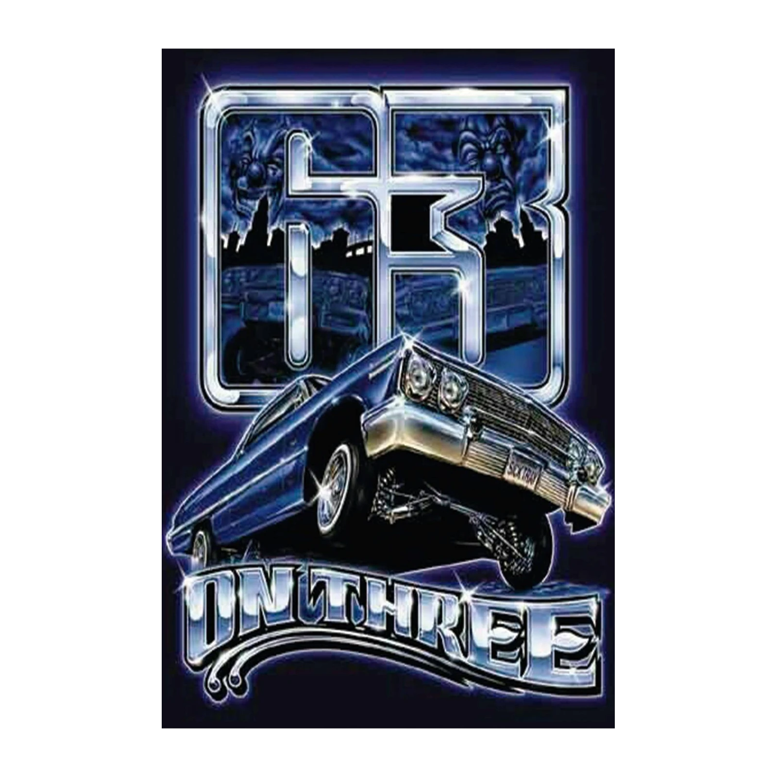 Lowrider "On Three" Chrome Art Wall Art