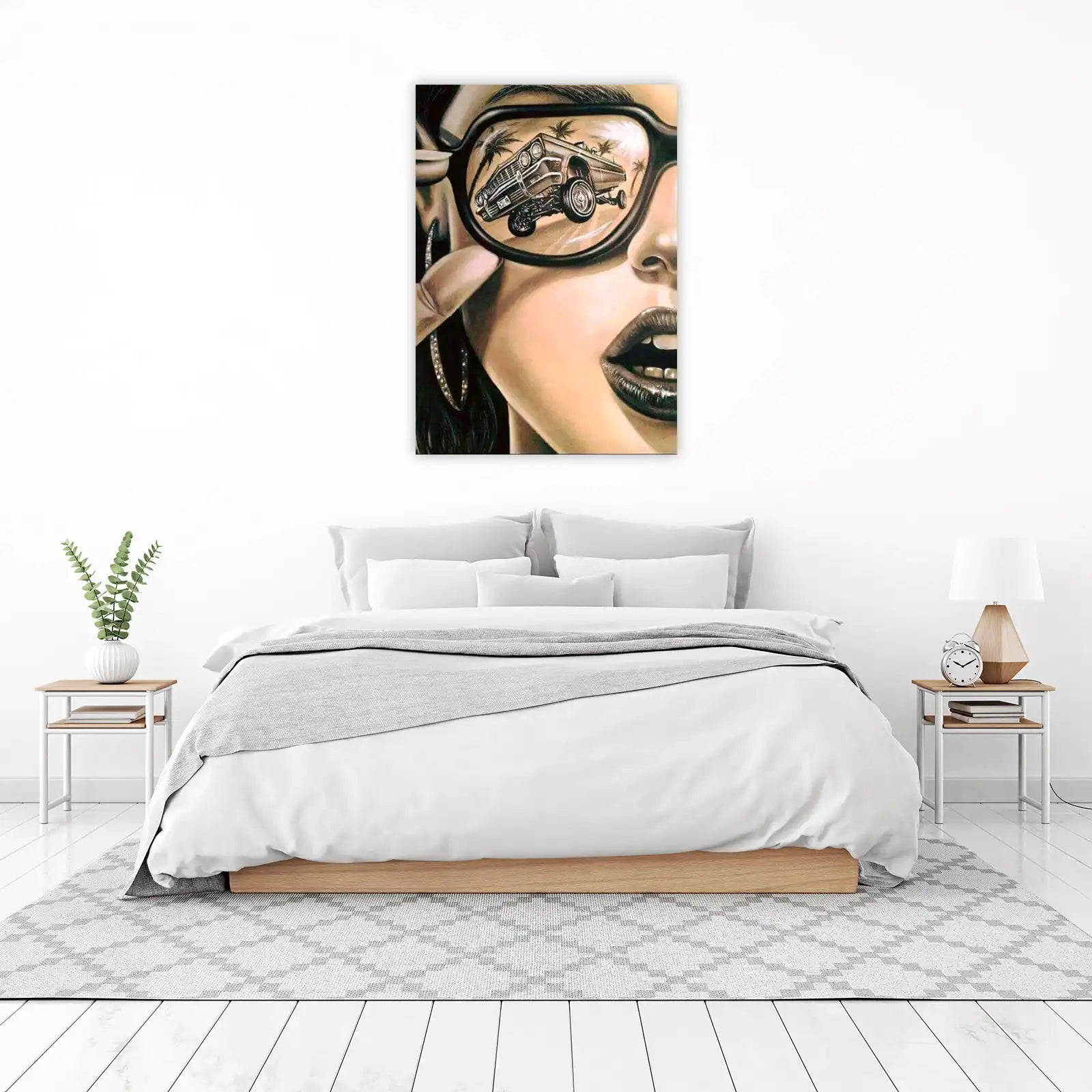 Lowrider Dreams Sunglasses Portrait Wall Art