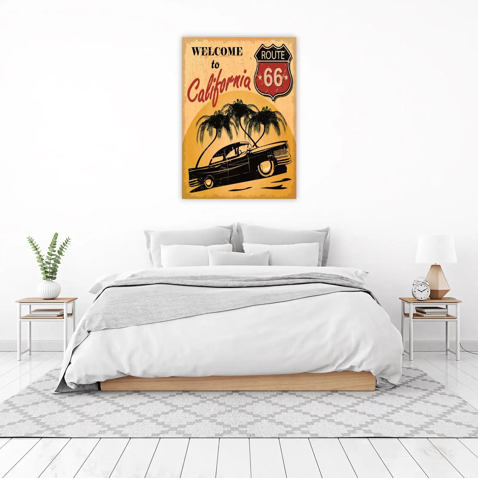 Vintage Route 66 California Dream Wall Art