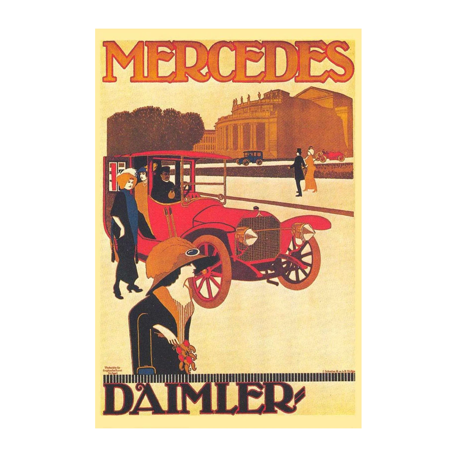 Vintage Mercedes & Daimler Art Wall Art