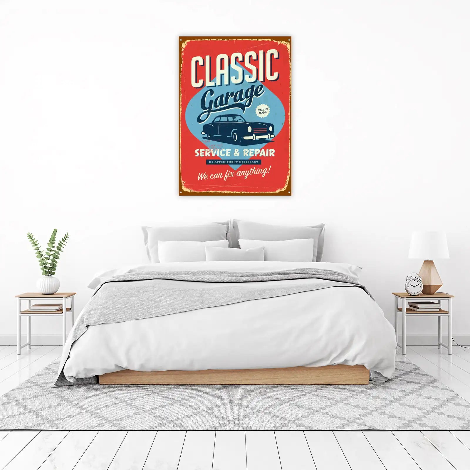 Classic Garage Vintage Car Wall Art