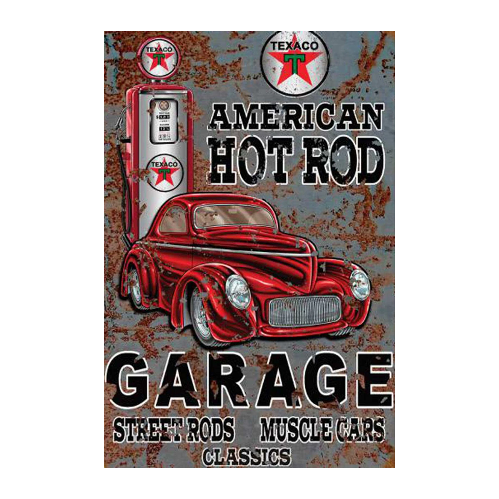 American Hot Rod Garage Wall Art