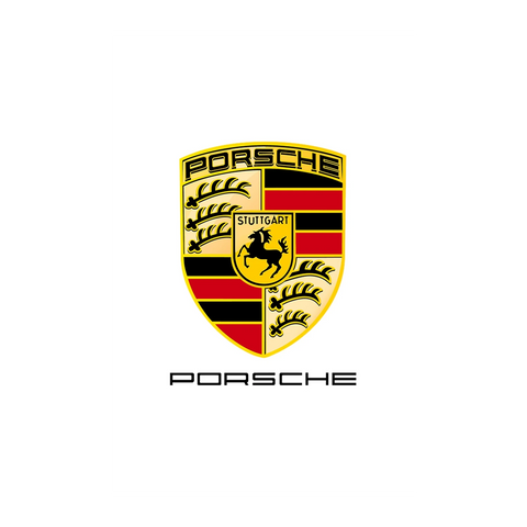 Porsche Emblem Gold & Black Wall Art