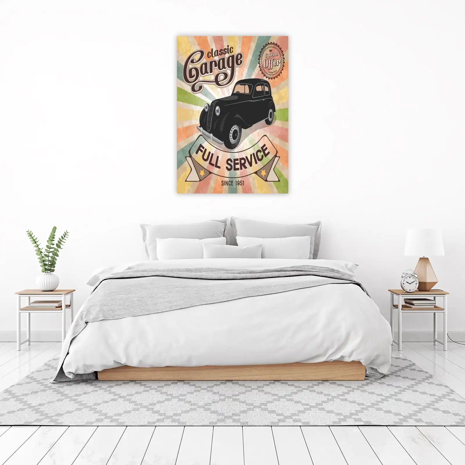 Vintage Classic Garage Full Service Wall Art