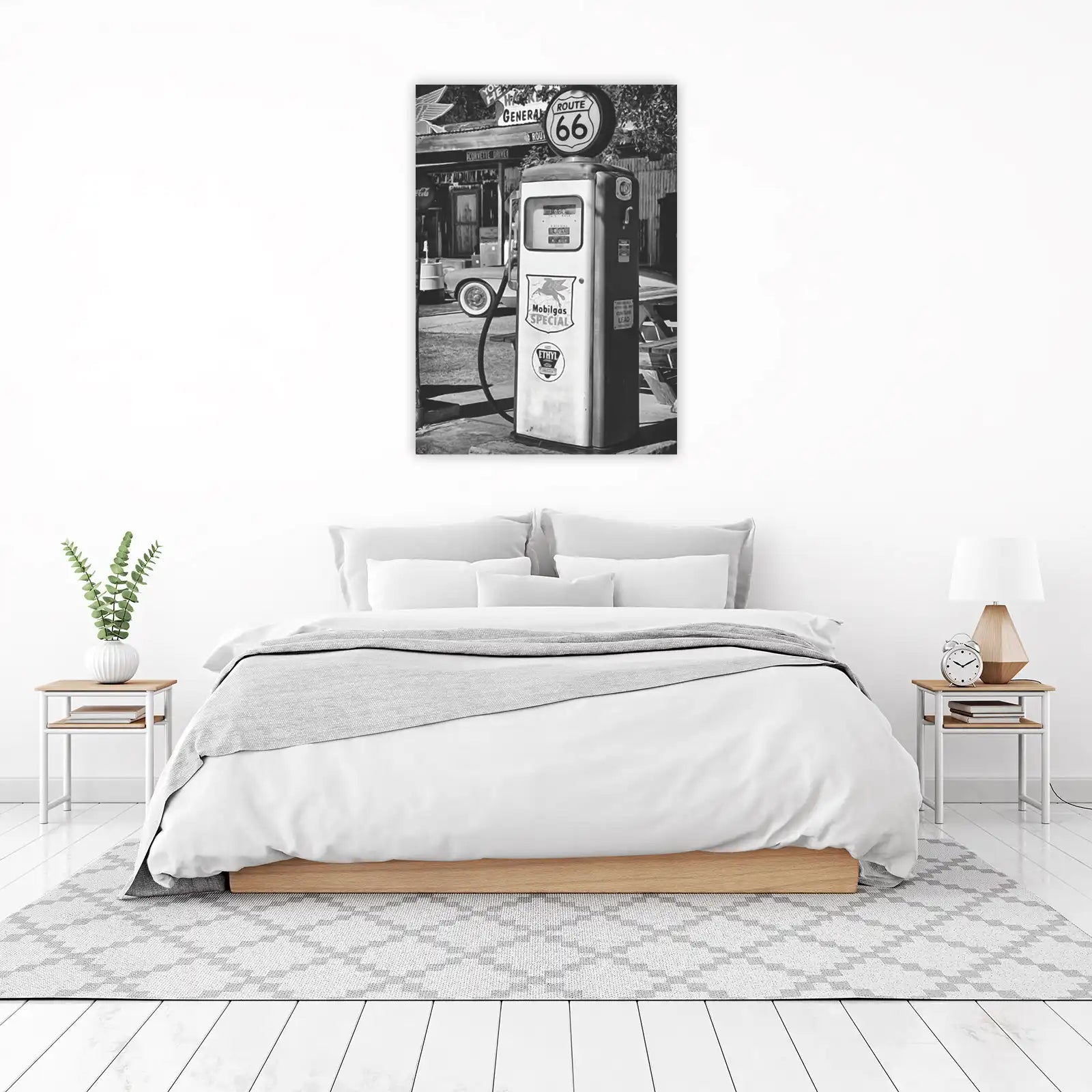 Retro Route 66 Gas Pump Wall Art