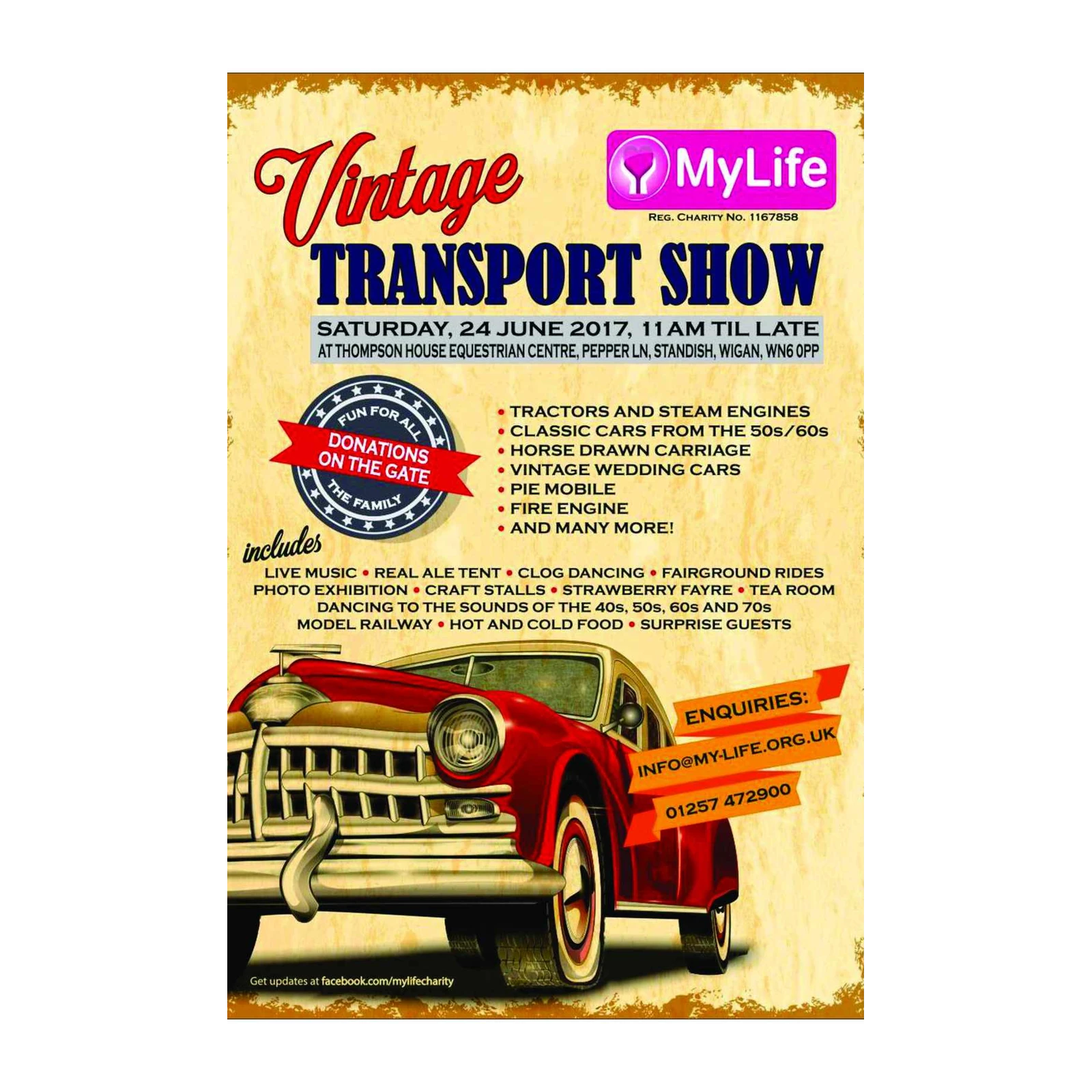 Vintage Classic Car Show Wall Art