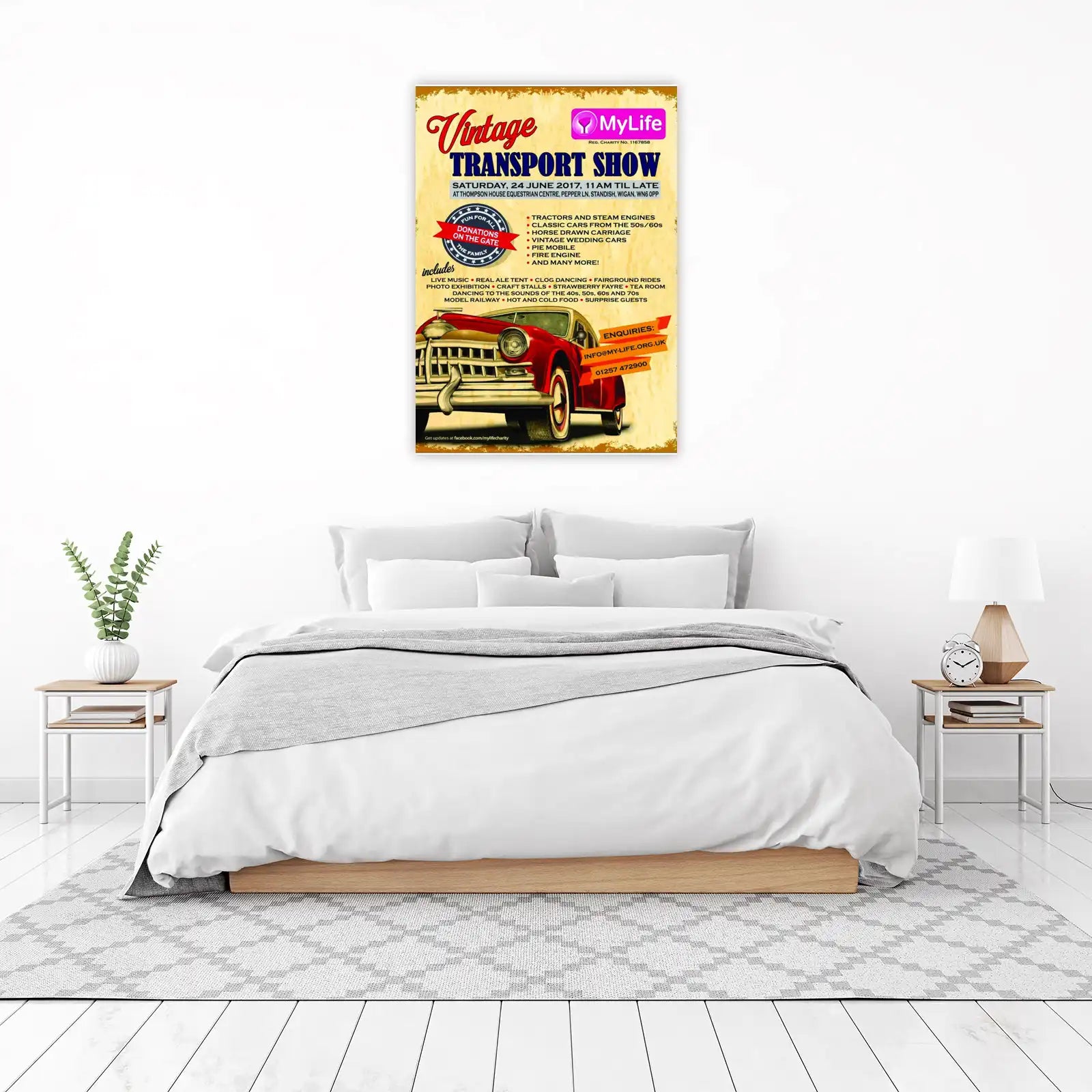 Vintage Classic Car Show Wall Art