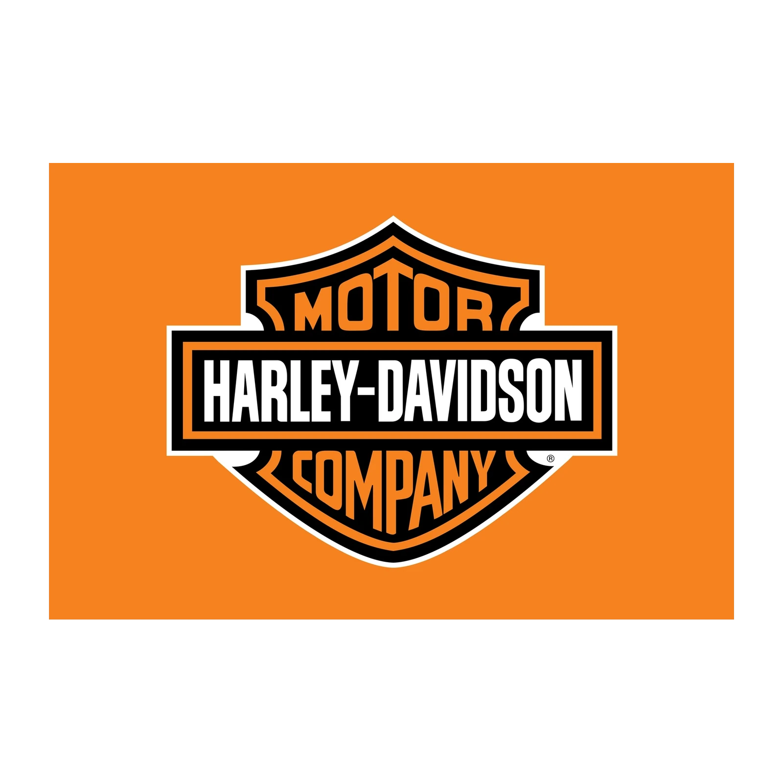 Harley Davidson Logo Vintage Style Wall Art